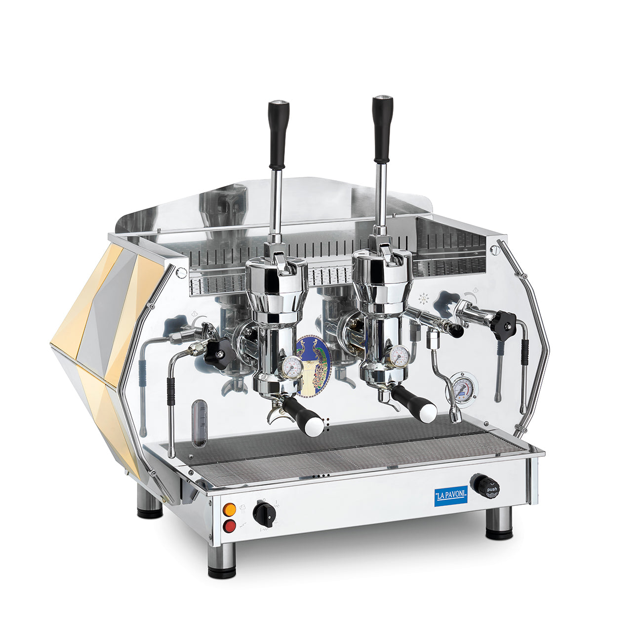 La Pavoni Diamante Lever 2 Group Gold